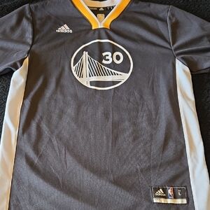 Adidas Gray Warriors Jersey with White and Yellow
